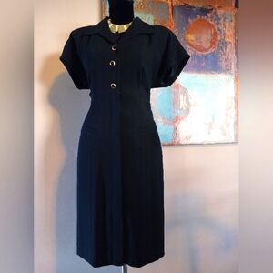 Liz Claiborne Petite Blue Button Down Dress Size 10P